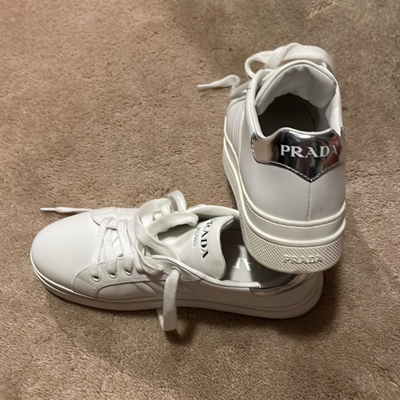 Prada Leather Sneakers - Picture 3 of 5